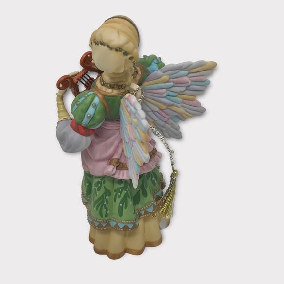 Greenwich Workshop Gift of Music Angel Porcelain Christmas Ornament  with Box - Picture 6 of 10